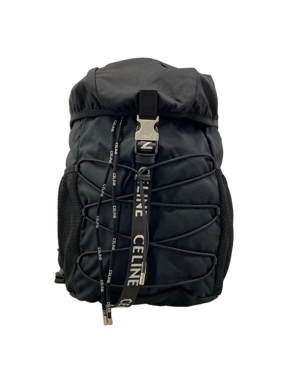 Celine Backpack Medium Trekking Black White